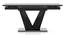Caribu 6 To 8 Extendable Black High Gloss Dining Table With Set Of 8 Megan Dining Chair (Beige, Black High Gloss Finish) by Urban Ladder - - 968290