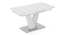 Caribu 4 To 6 Extendable White Marble Color High Gloss Dining Table With Set Of 4 Megan Dining Chair (Beige, White High Gloss Finish) by Urban Ladder - - 968504