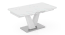 Caribu 6 To 8 Extendable White Marble Color High Gloss Dining Table With Set Of 6 Megan Dining Chair (Beige, White High Gloss Finish) by Urban Ladder - - 968505