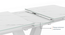 Caribu 6 To 8 Extendable White Marble Color High Gloss Dining Table With Set Of 6 Megan Dining Chair (Beige, White High Gloss Finish) by Urban Ladder - - 968513