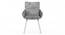 Caribu 6 To 8 Extendable White Marble Color High Gloss Dining Table With Set Of 6 Megan Dining Chair (Beige, White High Gloss Finish) by Urban Ladder - - 968517