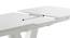 Caribu Glass 4 To 6 Seater Extendable Dining Table With Set Of 6 Megan Swivel Dining Chair (Beige, White High Gloss Finish) by Urban Ladder - - 968546