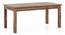 Fidora 6 Seater Dining Table, Finish - Teak With set of 6 Martha Dining Chairs Colour : Wheat Brown (Teak Finish, Wheat Brown) by Urban Ladder - - 968576
