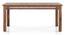Fidora 6 Seater Dining Table, Finish - Teak With set of 6 Martha Dining Chairs Colour : Wheat Brown (Teak Finish, Wheat Brown) by Urban Ladder - - 968581