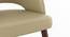 Celia Accent Dining Chair (Dark Teak Finish, Ancient Ivory Cream Leatherette) by Urban Ladder - - 968922