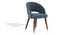 Adria Copa Cabana Top Dining Table With Set of 6 Celia Accent Dining Chair in Davos Plus Velvet Fabric (Davos Plus, Copa Cabana Finish) by Urban Ladder - - 