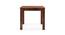 Arabia 4 Seater Dining Table In Mahogany Finish With Set of 4 Alaine Dining Chairs (Teak Finish, Midnight Indigo Blue) by Urban Ladder - - 