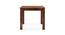 Arabia 4 Seater Dining Table In Mahogany Finish With Set of 4 Alaine Dining Chairs (Teak Finish, Midnight Indigo Blue) by Urban Ladder - - 