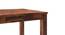 Arabia 4 Seater Dining Table In Mahogany Finish With Set of 4 Alaine Dining Chairs (Teak Finish, Midnight Indigo Blue) by Urban Ladder - - 