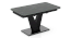 Caribu 4 to 6 extendable dining table, Finish - Black marble color High Gloss With set of 4 Tulip Chairs (Black Finish, DUAL TONE) by Urban Ladder - - 969962