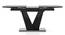 Caribu 4 to 6 extendable dining table, Finish - Black marble color High Gloss With set of 4 Tulip Chairs (Black Finish, DUAL TONE) by Urban Ladder - - 969965