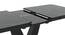 Caribu 4 to 6 extendable dining table, Finish - Black marble color High Gloss With set of 4 Tulip Chairs (Black Finish, DUAL TONE) by Urban Ladder - - 969970