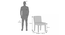 Ludo Solid Wood Dining Chair (Tan Leatherette Finish) by Urban Ladder - Dimension - 970069