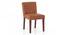 Adria Jade Green Marble Top Dining Table With Set of 6 Ludo Dining Chairs (Tan Leatherette, Jade Green Finish) by Urban Ladder - - 970096