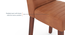 Adria Jade Green Marble Top Dining Table With Set of 6 Ludo Dining Chairs (Tan Leatherette, Jade Green Finish) by Urban Ladder - - 970099