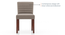 Gabriele Onyx 6 Seater Pedestal Dining Table With Set of 6 Ludo Dining Chairs (Teak Finish, Shitake Beige) by Urban Ladder - - 970112