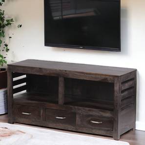 Allen Solid Wood Console Table in Mahogany Finish