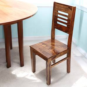 ikiriya Oliver Solid Wood Dining Chair set of 1 in Teak Finish-picture-13