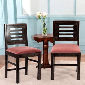 ikiriya Rosslyn Solid Wood Dining Chair set of 2 in Mahogany Finish-picture-34