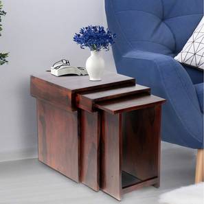 Oakland Solid Wood Side Table in Walnut Brown Finish-image-40