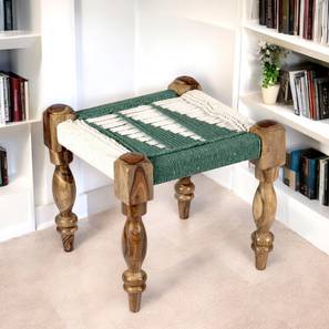 ikiriya Riaza Sheesham Wood Maachi Stool in Natural Jute & Silver Rope Canning-picture-11
