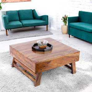 ikiriya Bradford Square Solid Wood Coffee Table in Teak Finish-picture-16