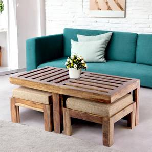 Tables In Chandigarh Design Irish Rectangular Solid Wood Coffee Table in Teak