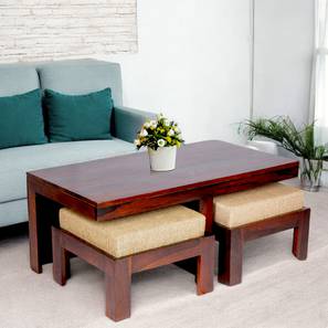 ikiriya Irish Rectangular Solid Wood Coffee Table in Walnut Finish-picture-16