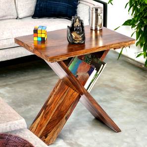 ikiriya Darcy Rectangular Solid Wood Coffee Table in Teak Finish-picture-14