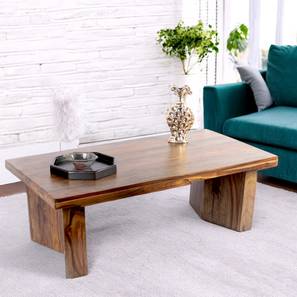 ikiriya Kassel Rectangular Solid Wood Coffee Table in Teak Finish-picture-10