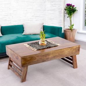 Kassel Rectangular Solid Wood Coffee Table in Teak Finish-image-28