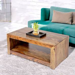 ikiriya Kassel Rectangular Solid Wood Coffee Table in Teak Finish-picture-15