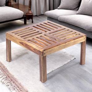 ikiriya Sydney Square Solid Wood Coffee Table in Teak Finish-picture-14