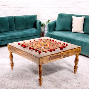 ikiriya Sydney Square Solid Wood Coffee Table in Teak Finish-picture-10