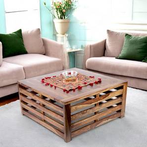 ikiriya Montreal Square Solid Wood Coffee Table in Teak Finish-picture-23