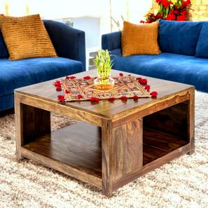 ikiriya Milan Square Solid Wood Coffee Table in Teak Finish-picture-14