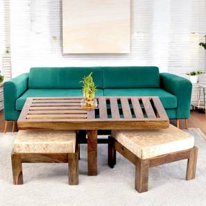 ikiriya Irish Rectangular Solid Wood Coffee Table in Teak Finish-picture-13