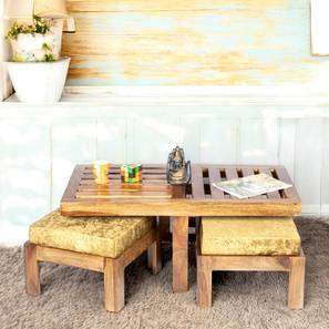 ikiriya Irish Rectangular Solid Wood Coffee Table in Teak Finish-picture-15
