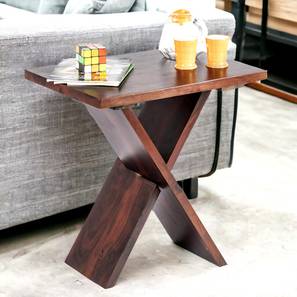 Darcy Solid Wood Side Table in Walnut Walnut Finish Finish-image-44