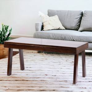ikiriya Mayfield Rectangular Solid Wood Coffee Table in Dark Walnut Finish-picture-11