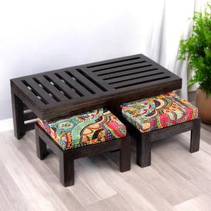 ikiriya Irish Rectangular Solid Wood Coffee Table in Mahogany Finish-picture-11