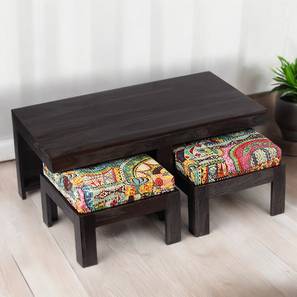 ikiriya Irish Rectangular Solid Wood Coffee Table in Mahogany Finish-picture-12