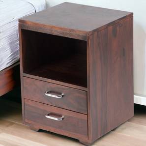 Kassel Solid Wood Side Table in Walnut Walnut Finish Finish-image-38