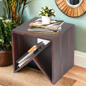 Noah Solid Wood Side Table in Walnut Walnut Finish Finish-image-35
