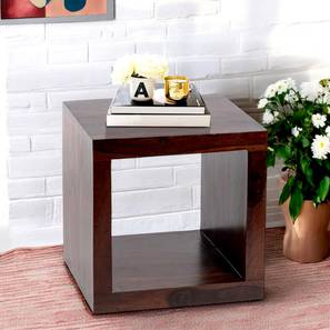 Berlin Solid Wood Side Table in Walnut Walnut Finish Finish-image-39