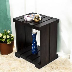 ikiriya Arista Solid Wood Bedside Table in Mahogany Finish-picture-12