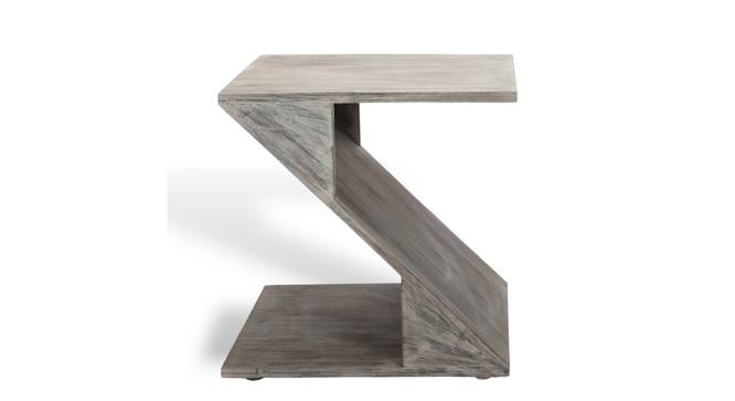 Berlin Sheesham Wood Tea Table in Rustic Grey Matte Finish (Matte Finish) by Urban Ladder - - 