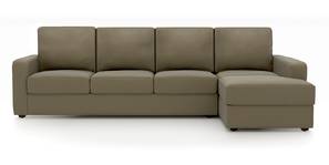 Apollo Leatherette Sectional Sofa (Cappuccino)