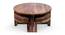 Nashville Coffee Table Set - Brown Sparkle Velvet (Teak Finish, Brown Sparkle Velvet) by Urban Ladder - - 