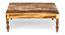 Hudson Coffee Table - Natural Wood Finish- with turned legs (Natural Finish, Natural Wood Finish) by Urban Ladder - - 